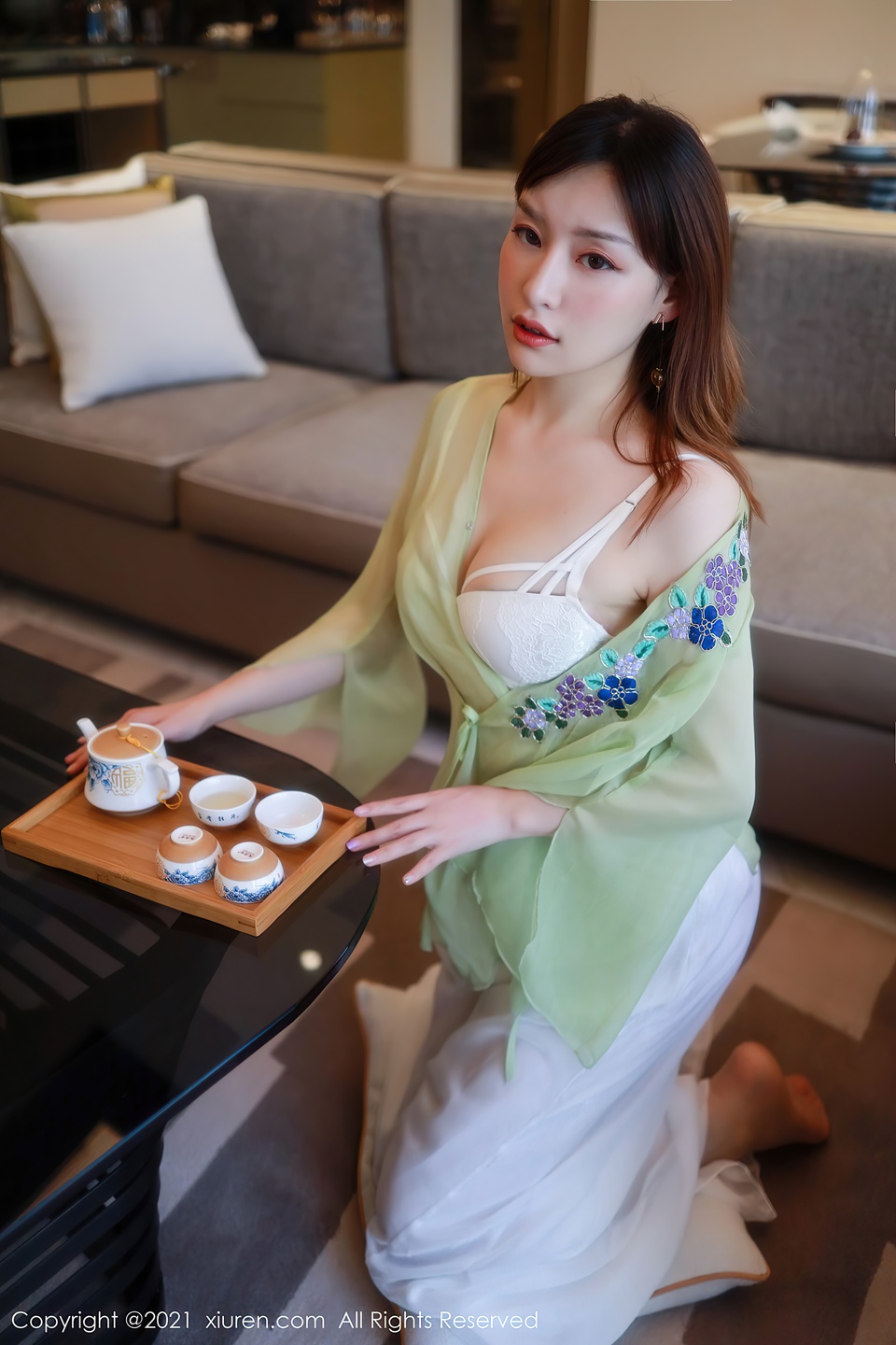 小萱nacay XIUREN No.3029极品身材茶艺表演