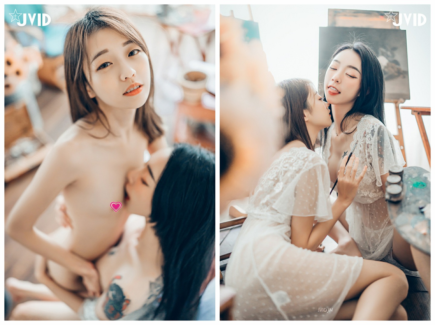 JVID NO 752 飄飄，妍妍尝试多人情趣写真，辰辰特別客串