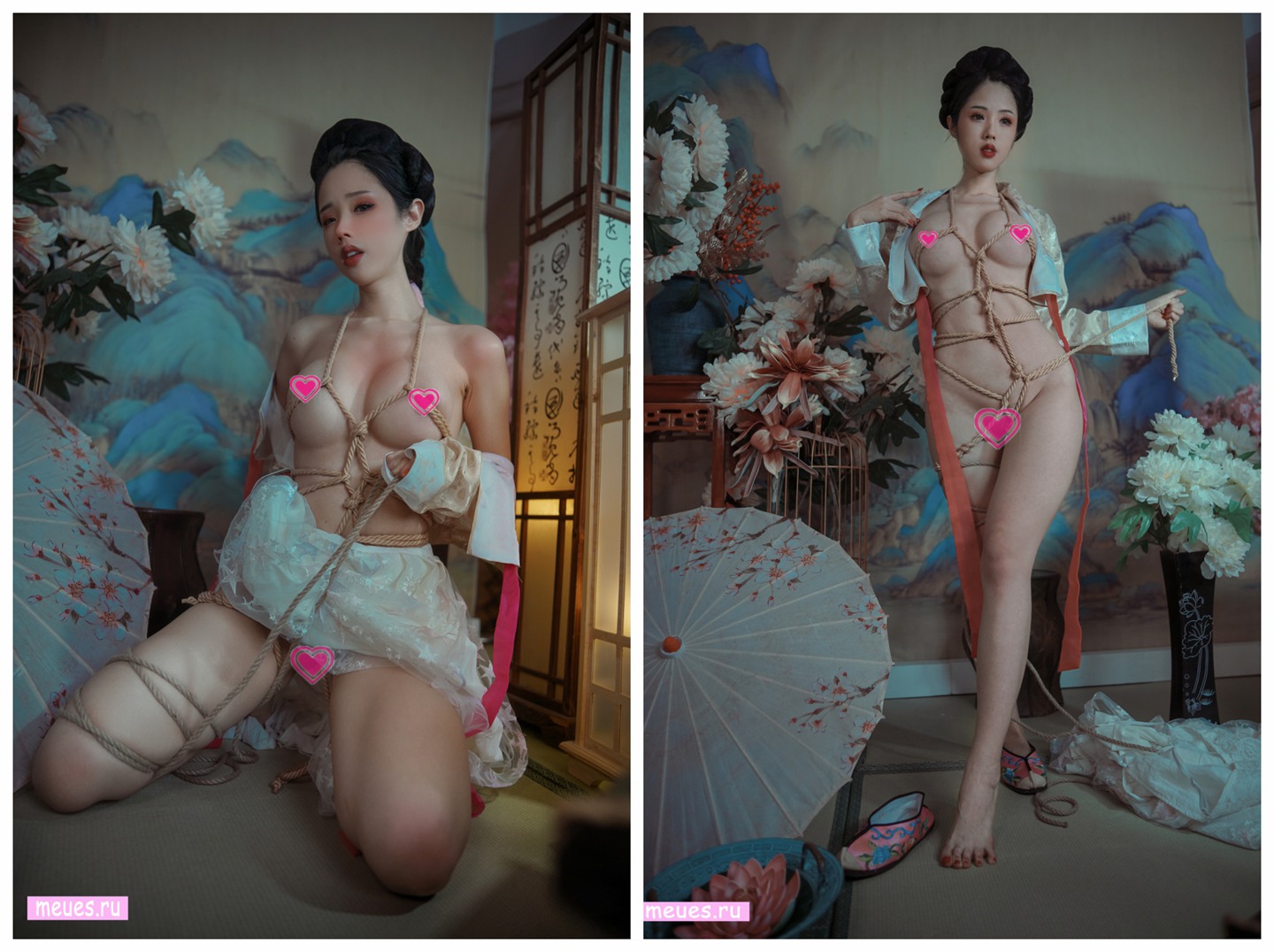 极品韩国网红-钛合金TiTi-霜花店主题大尺度写真