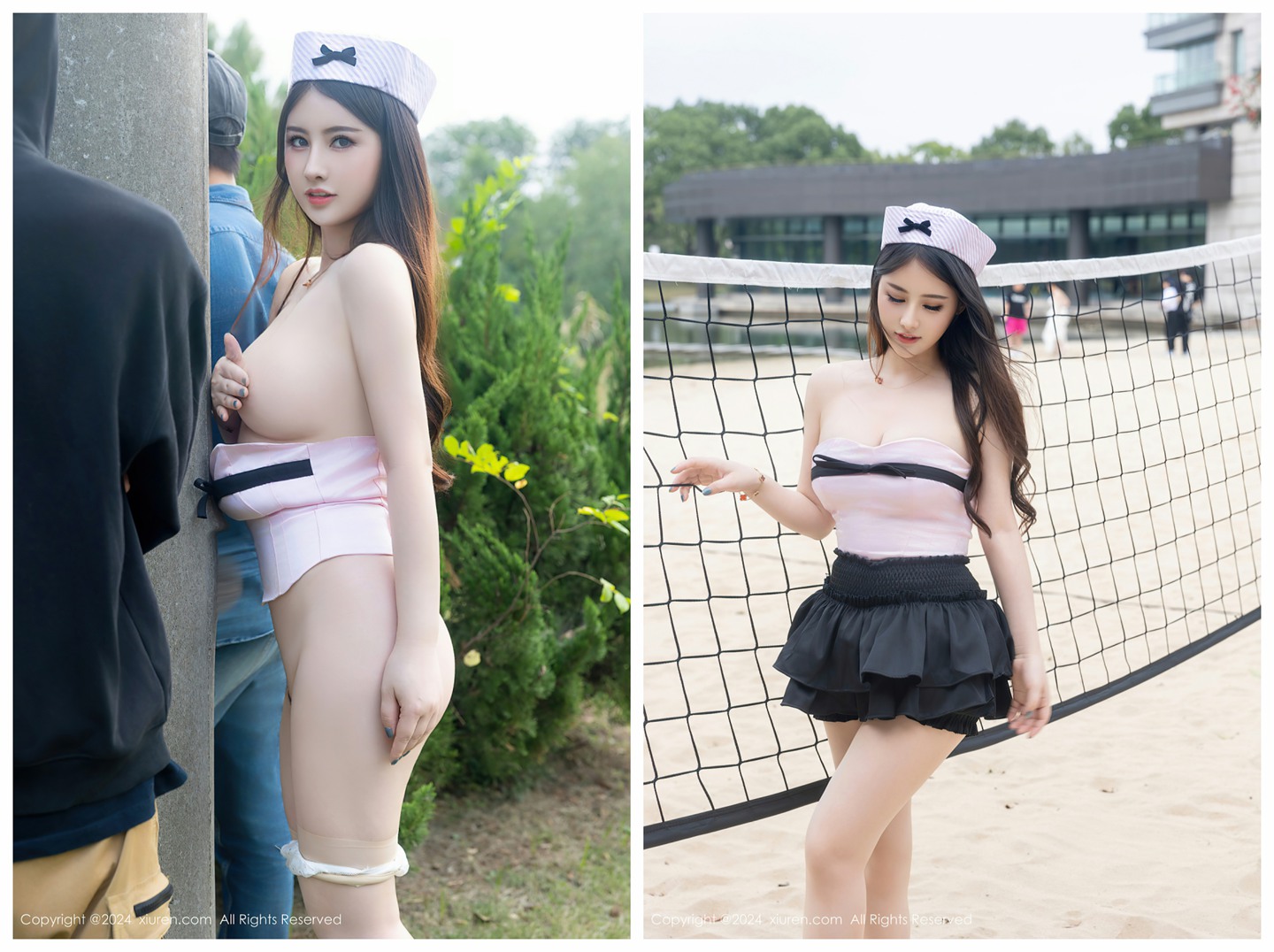 诗诗kiki性感黑色短裙搭配性感诱人丝袜，娇媚丰腴惹火的身段动人呈现