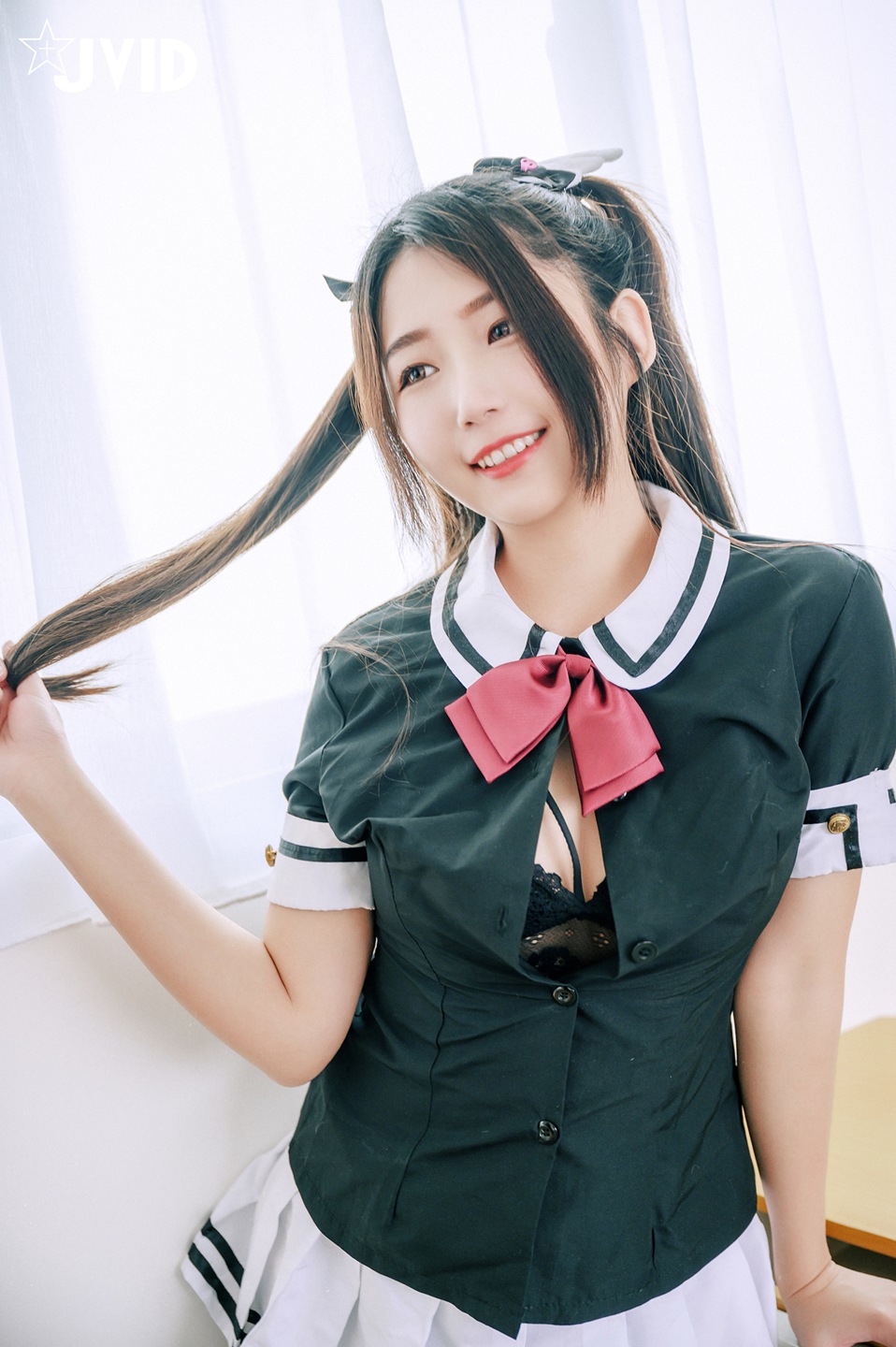 JVID 写真精品 黎菲儿&黎茉又人互动 校园补考日