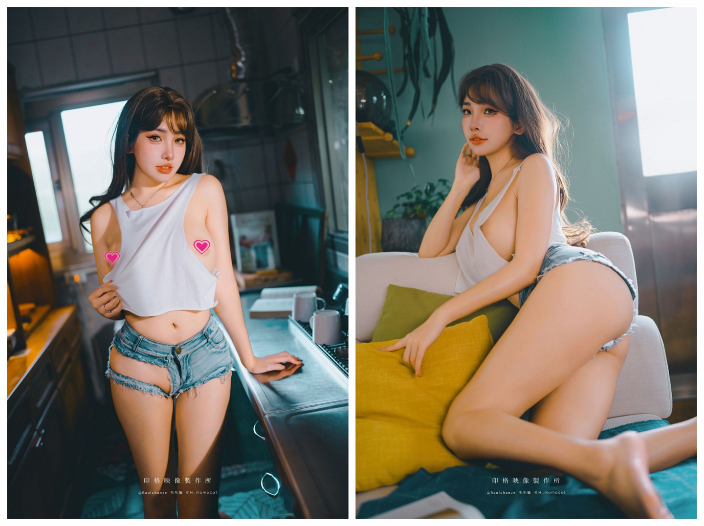 国模慕慕Momo写真新作 新婚妻子的性感诱惑 私密情境演绎欲望与爱意交织的挑逗瞬间