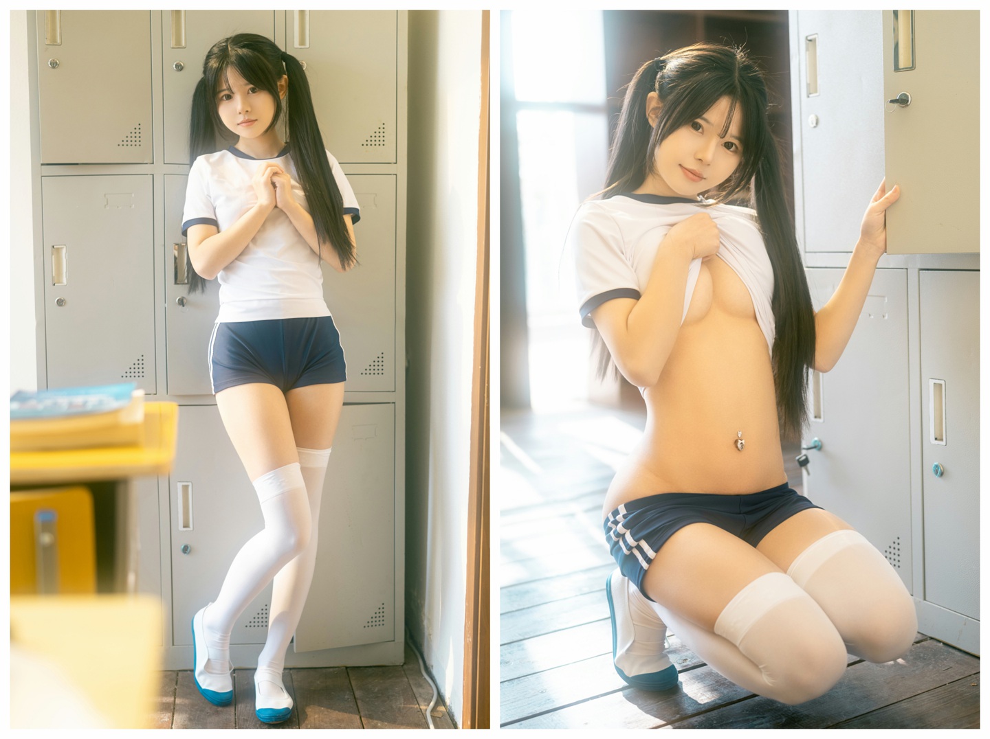 天使在人间 rua阮阮纯欲写真集：体操服×学生袜 捕捉少女成长中的性感瞬间