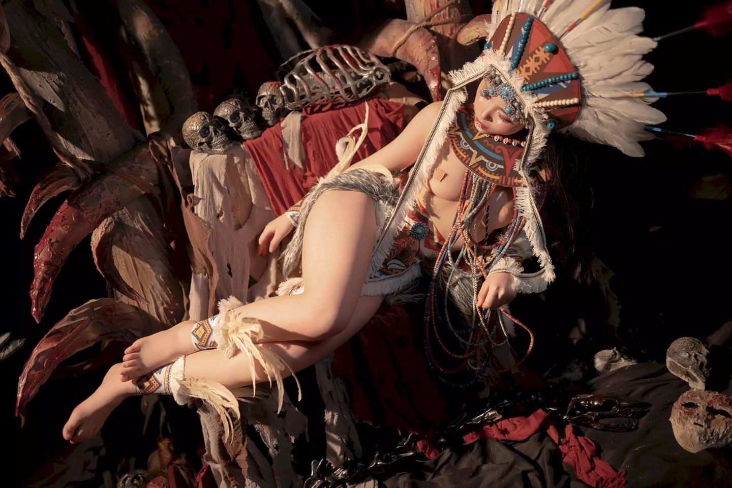 图腾之舞·异色幻境|Bangni邦尼 × 印第安紫舞龙主题跨界艺术写真集