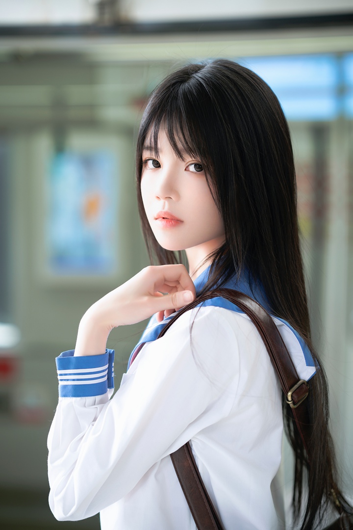 秀人网 桜桃喵 JK制服清纯写真 8套高清合集 学生制服美少女写真套图下载