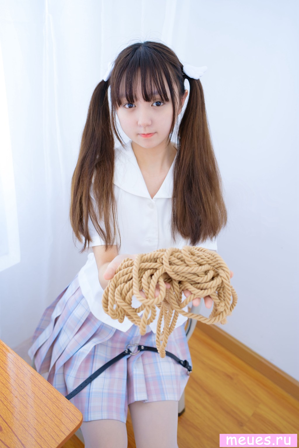 森萝写真:清纯团子校园风特辑|元气少女运动服可爱写真集